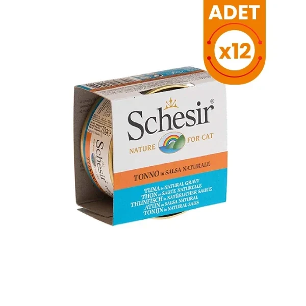 Schesir Broth Naturel Sauce Ton Balıklı Pouch Yetişkin Konserve Kedi Maması
