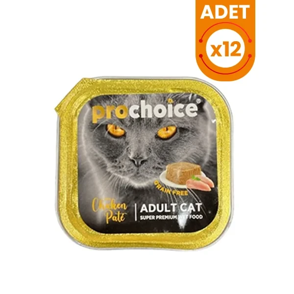 Prochoice Adult Pate Tavuklu Alu Tray Yetişkin Konserve Kedi Maması