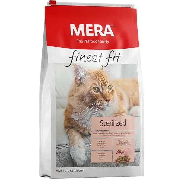 Mera Finest Fit Sterilized Kümes Hayvanlı Kısır Kedi Maması 10KG