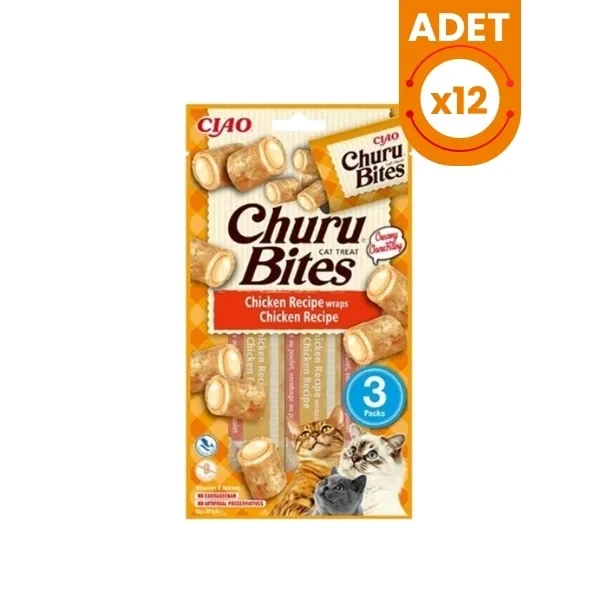 Inaba Ciao Churu Bites Tavuk Sargılı Kedi Ödül Maması