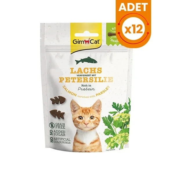 Gimcat Tahılsız Somon ve Maydonozlu Kedi Ödül Bisküvisi